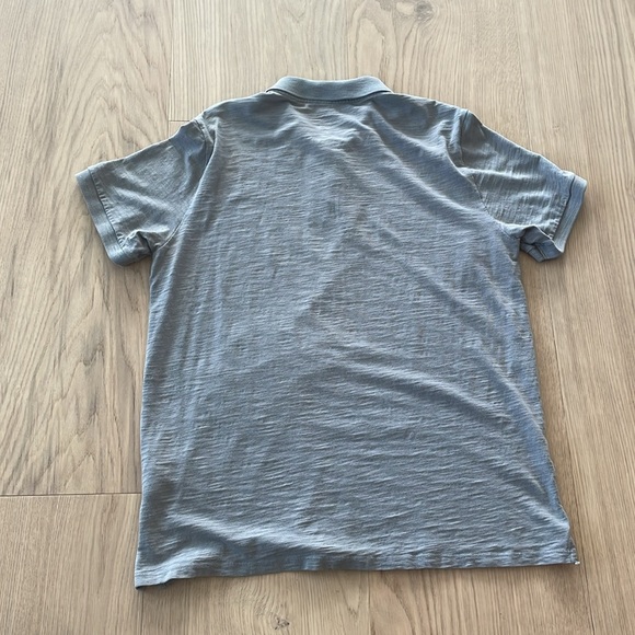 Vince | 3 button polo shirt | light grey | size large - Picture 7 of 7